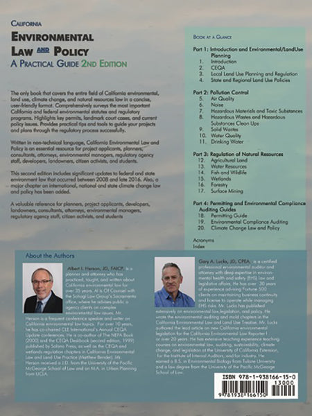 California Environmental Law & Policy, 2nd edition
