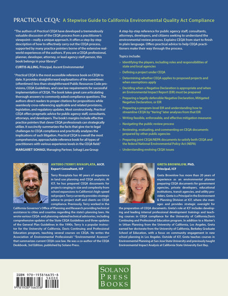 Practical CEQA: A Stepwise Guide to California Environmental Quality Act Compliance
