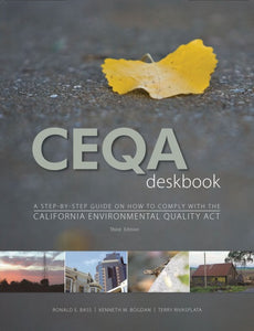 Now available as free download -  2018 Update to CEQA Deskbook, 3rd editon