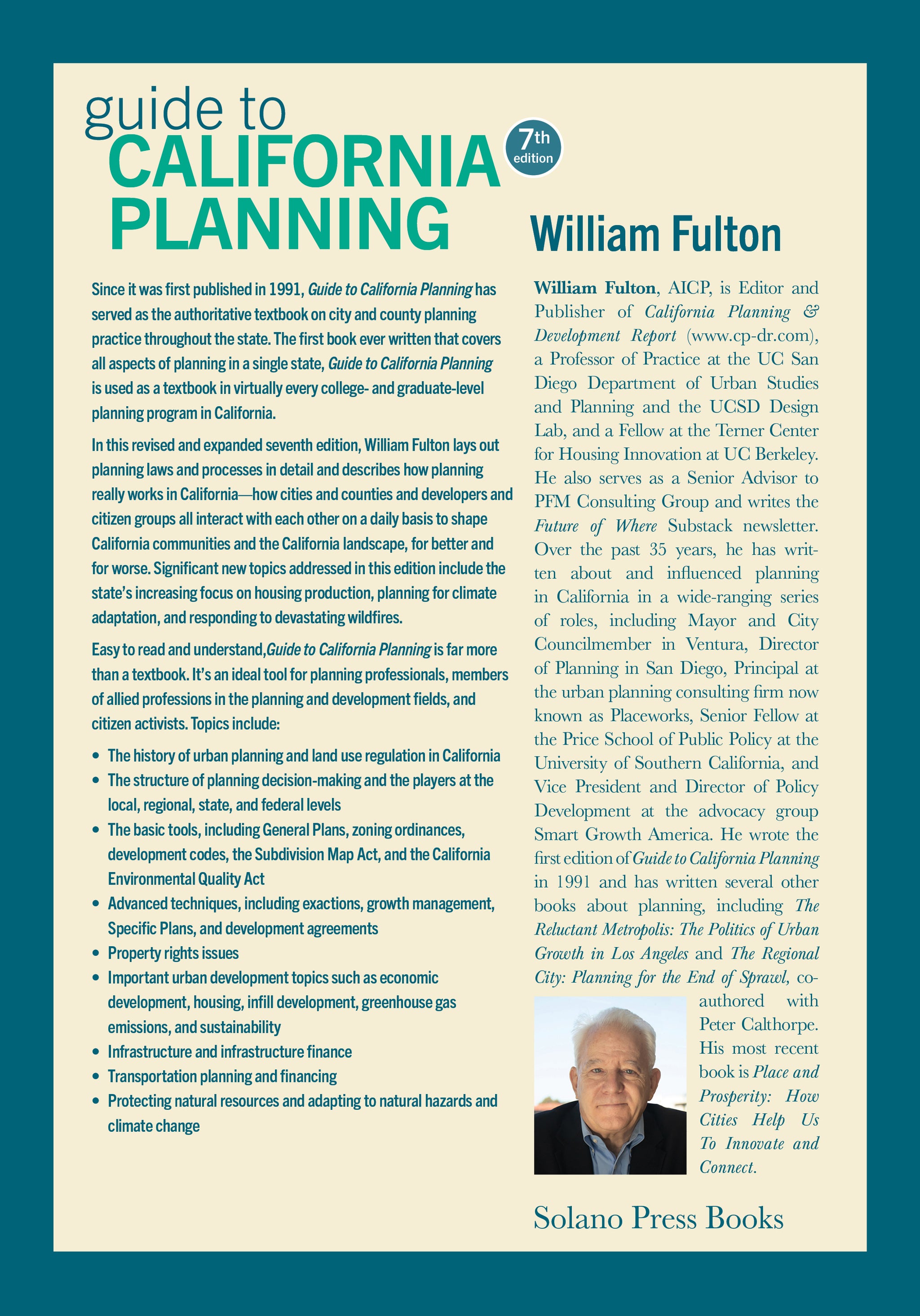 Guide to California Planning 7th Edition – Solano Press Books